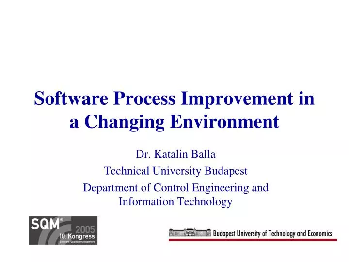 software process improvement in a changing environment