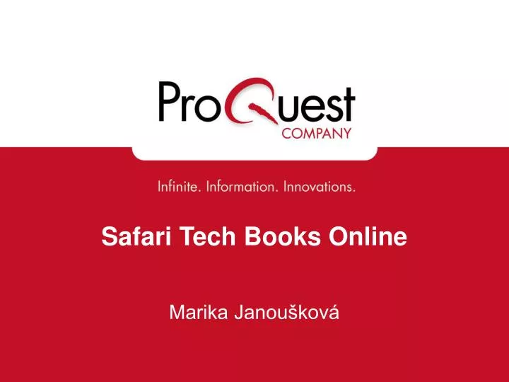 safari tech books online