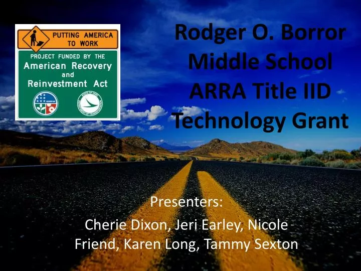 rodger o borror middle school arra title iid technology grant