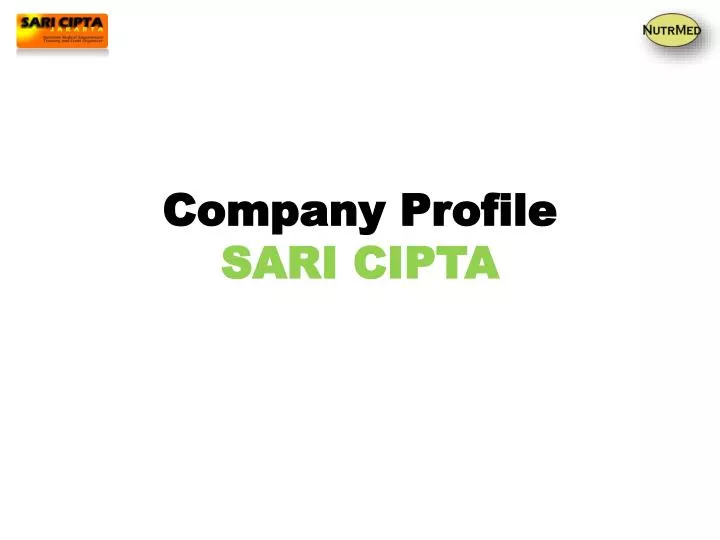 company profile sari cipta