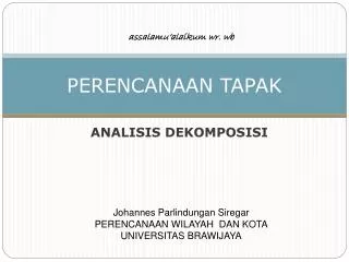 perencanaan tapak