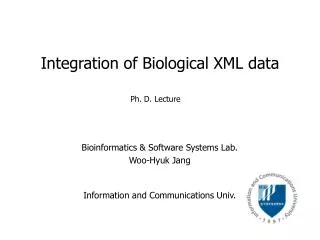 Integration of Biological XML data
