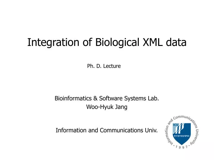 integration of biological xml data