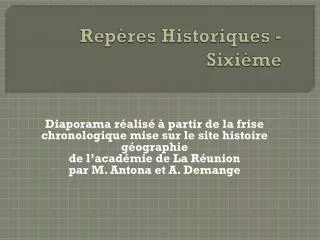 rep res historiques sixi me
