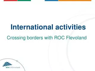 International activities