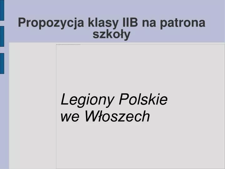 legiony polskie we w oszech