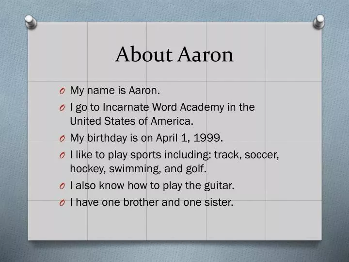 about aaron