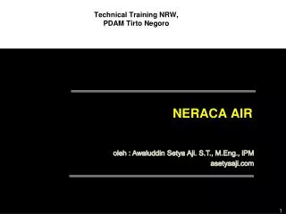 neraca air