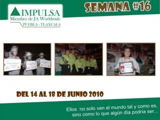 del 14 al 18 de junio 2010