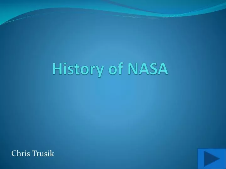 history of nasa