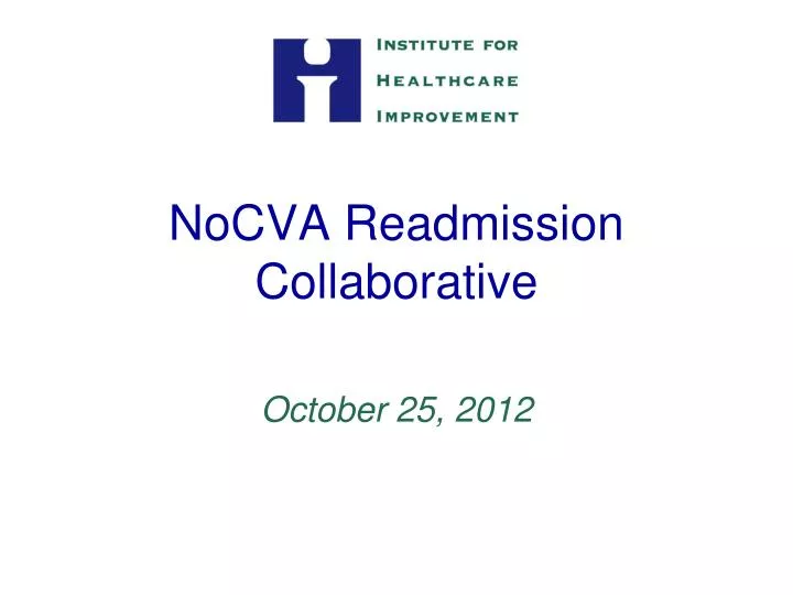 nocva readmission collaborative