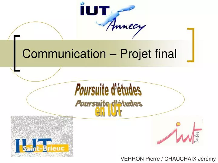 communication projet final