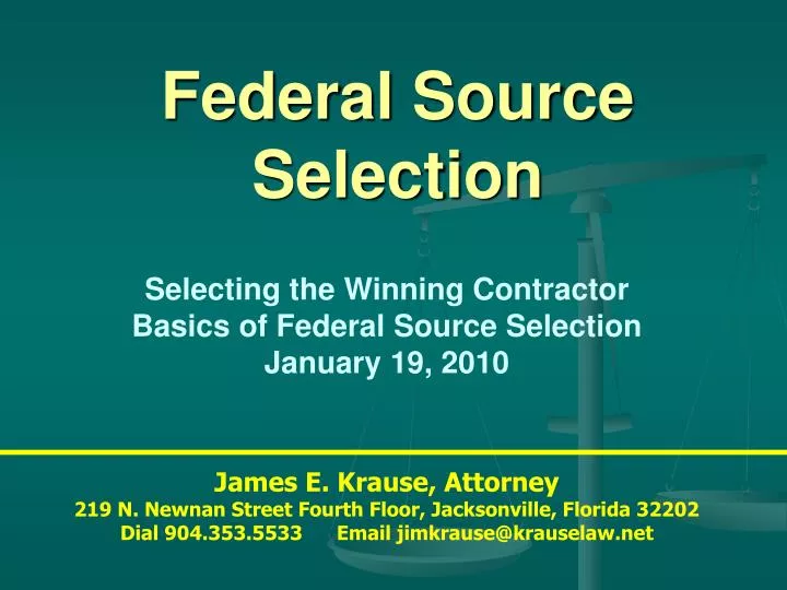 federal source selection