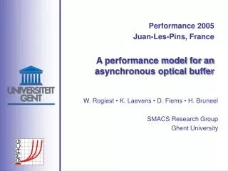 A performance model for an asynchronous optical buffer