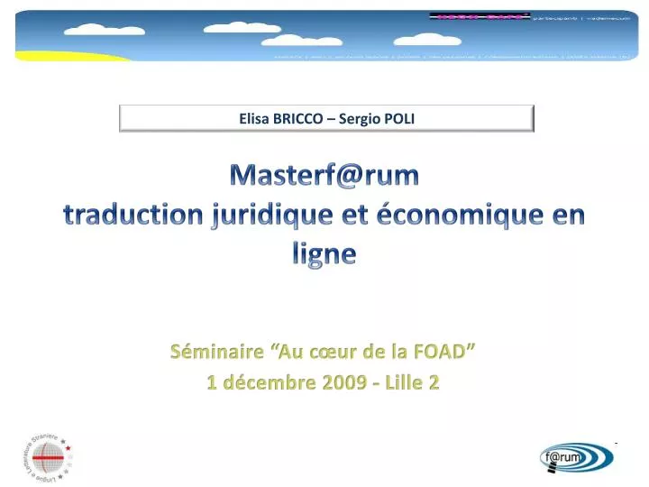 masterf@rum traduction juridique et conomique en ligne