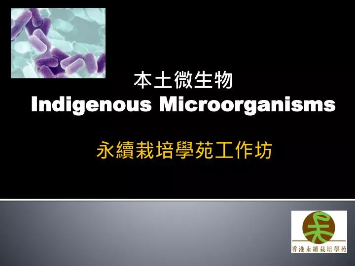 indigenous microorganisms