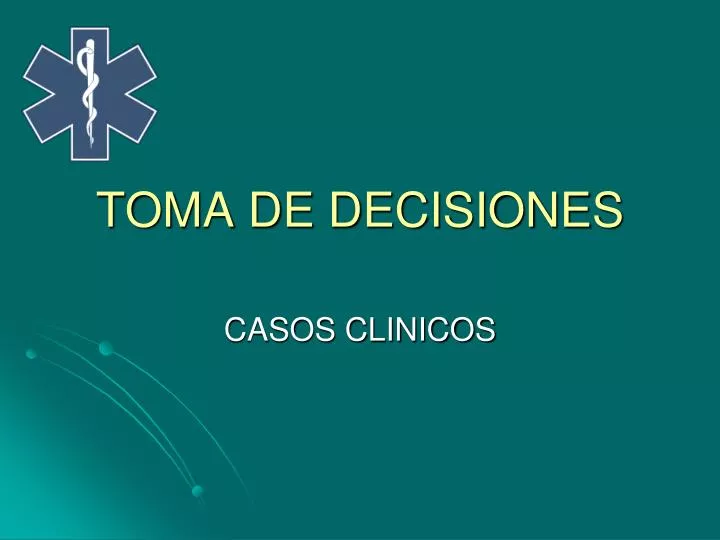 toma de decisiones