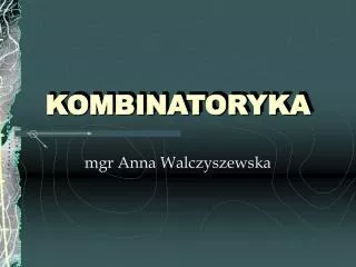 KOMBINATORYKA