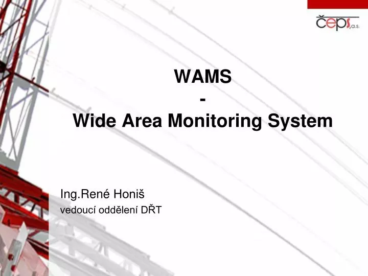 wams wide area monitoring system