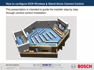 How to configure DCN Wireless &amp; Stand Alone Camera Control