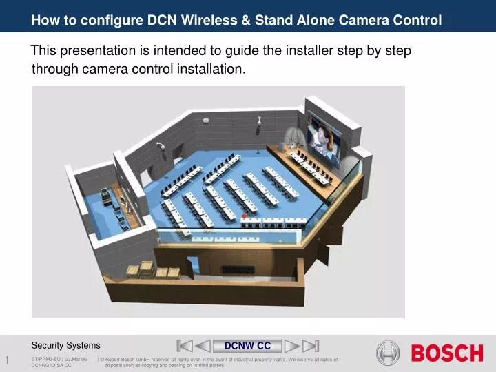 how to configure dcn wireless stand alone camera control