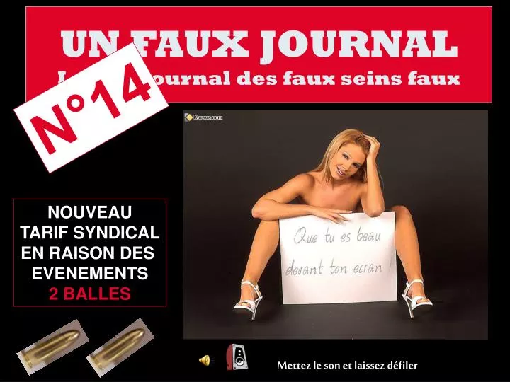 un faux journal le vrai journal des faux seins faux