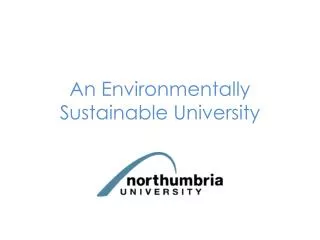 An Environmentally Sustainable University