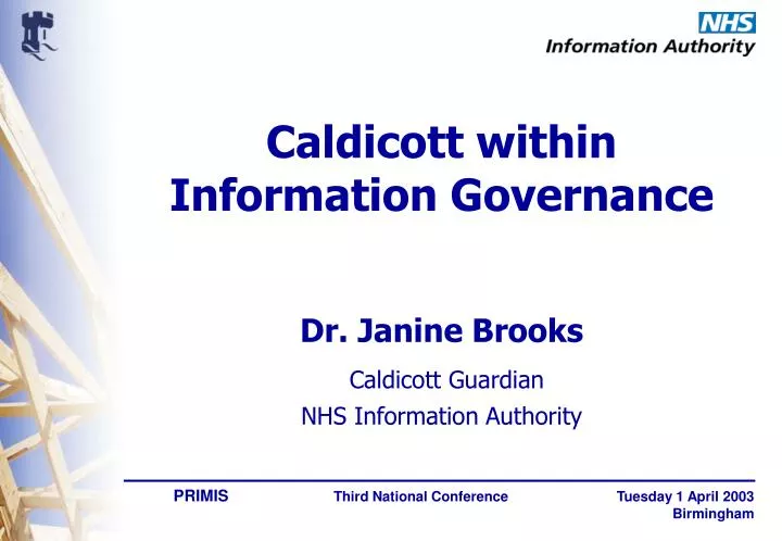 caldicott within information governance