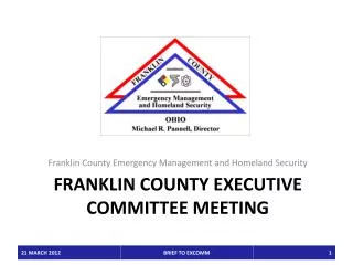 Franklin County Executive Committee MEETING