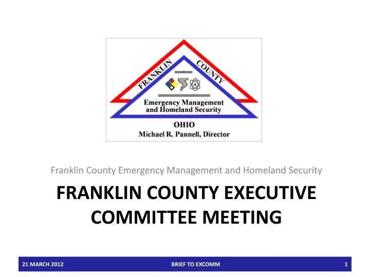 franklin county executive committee meeting