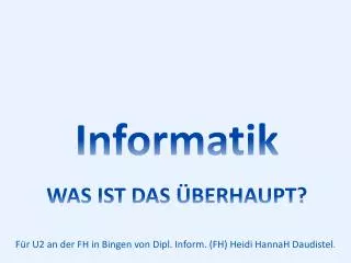 was ist das berhaupt
