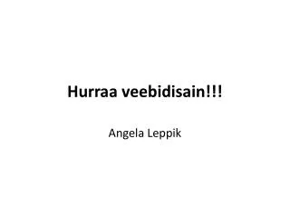 hurraa veebidisain