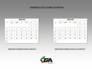 AUKERA EZAZU ZURE EGUTEGIA