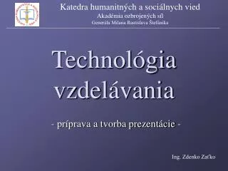technol gia vzdel vania