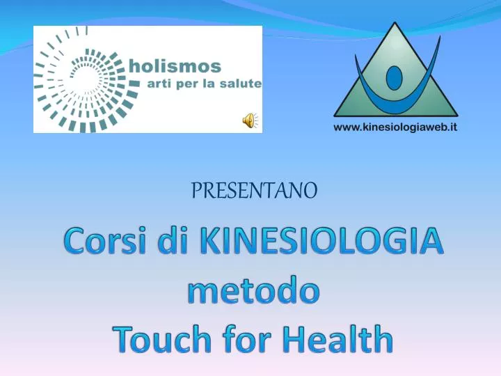 corsi di kinesiologia metodo touch for health