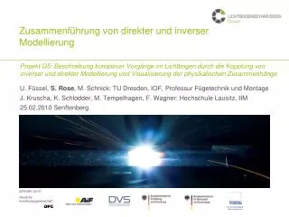 zusammenf hrung von direkter und inverser modellierung