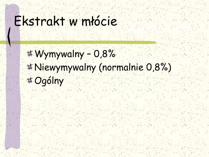 ekstrakt w m cie