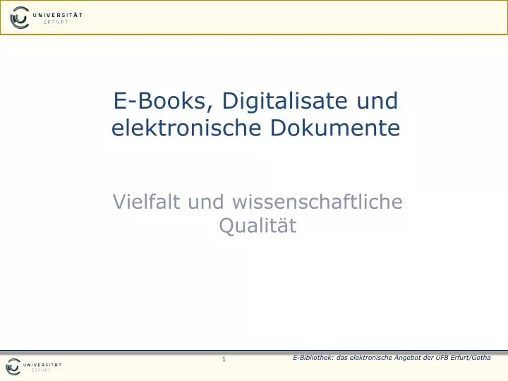 e books digitalisate und elektronische dokumente