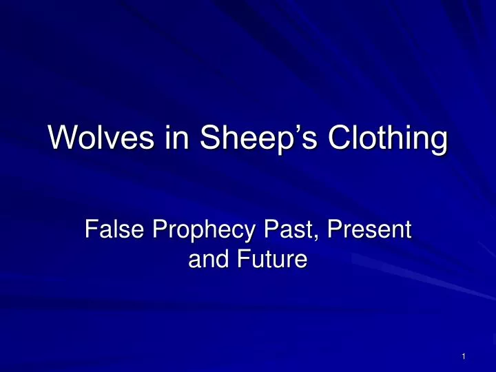 wolves in sheep s clothing