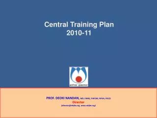 Central Training Plan 2010-11