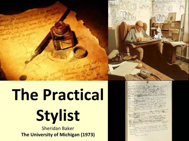 the practical stylist sheridan baker the university of michigan 1973