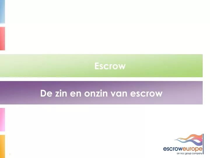 escrow