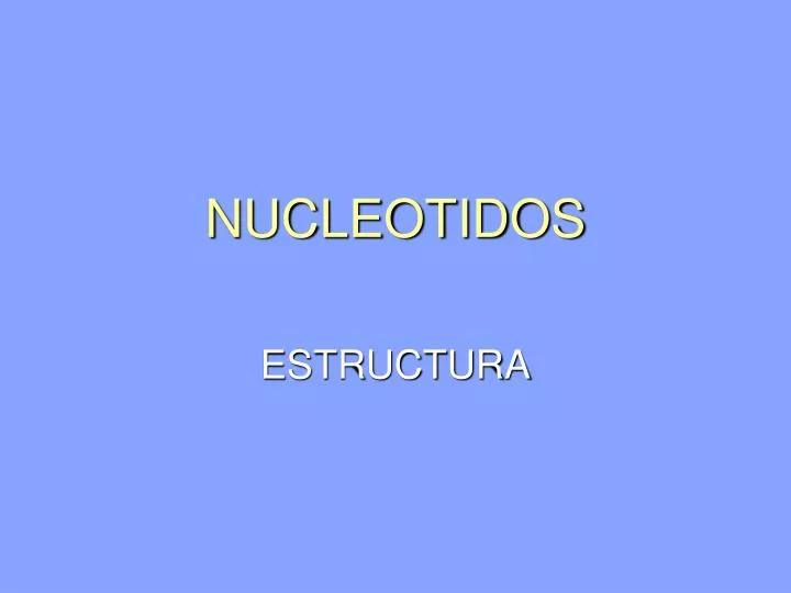 nucleotidos