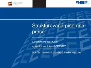 strukturovan p semn pr ce