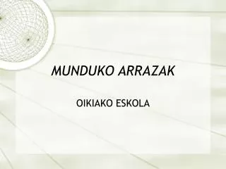 munduko arrazak