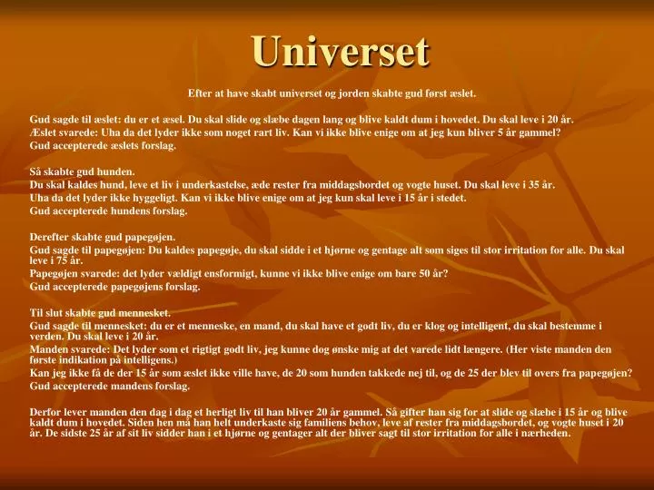 universet