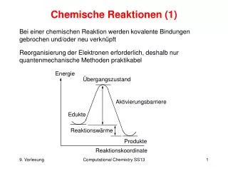 chemische reaktionen 1