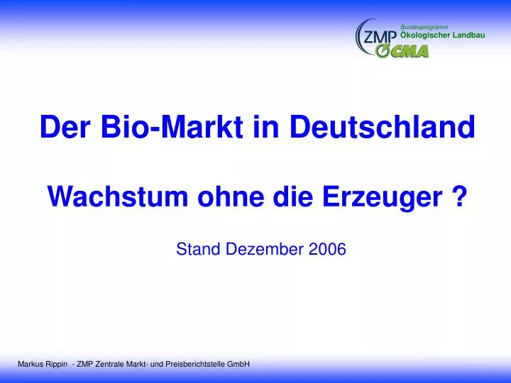 der bio markt in deutschland wachstum ohne die erzeuger