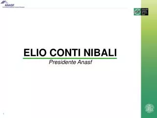 elio conti nibali presidente anasf