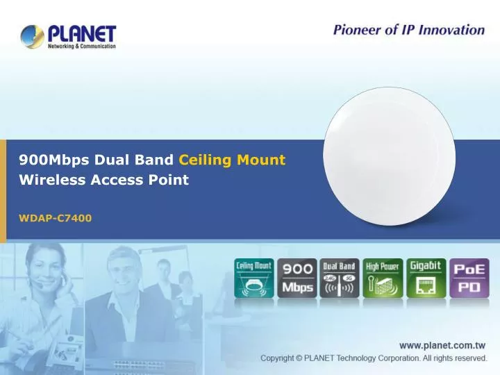 900mbps dual band ceiling mount wireless access point